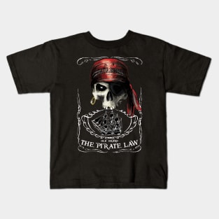 Pirate PiledBones Kids T-Shirt